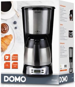 DOMO DO709K Koffiezetapparaat met thermoskan - 1L - Timer - RVS — thumbnail 5