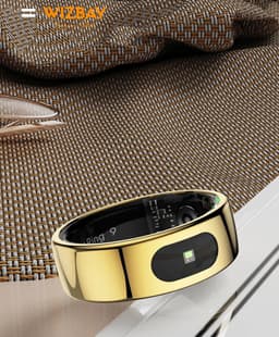 WizBay Premium Select® Smart Ring Goud - Maat 9 - Smart Ring met Hartslag, Slaap, Zuurstof - Multi Sport Modi — thumbnail 4