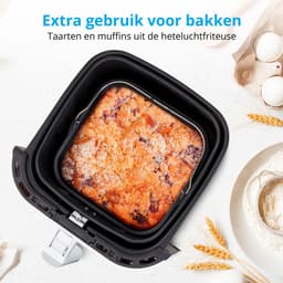 MEDION Heteluchtfriteuse E40 XL (frituurmand van 5,3 liter, 2.150 watt, 9 automatische programma's, bakfunctie, olievrij frituren, touch bedieningspaneel, LED-display) — thumbnail 4