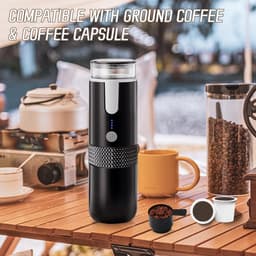 Koffiezetapparaat-Draagbare espressomachine-Soort infuus-Geschikt voor kantoorreizen, kamperen in de buitenlucht — thumbnail 2