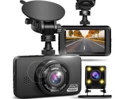Autocamera Dashcam met MicroSD-kaart Ondersteuning Parkeermonitor Bewegingsdetectie Microfoon Luidspreker USB HDMI-interface Zwart