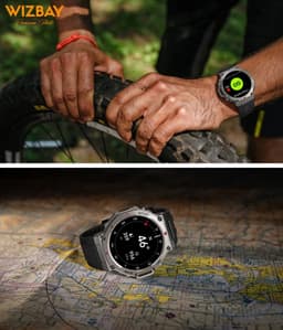WizBay Premium Select® Smartwatch 1.43 AMOLED - Bellen - GPS - Altitude Luchtdruk Meter - Kompas - AI Voice Assist - Hart Monitor - O2 Bloeddrukmeter - Multi Sport Modi - Slaap - Message - Smartwatches - Zwarte Case - Zwarte TPU Band — thumbnail 5