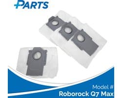 Roborock Q7 Max Stofzakken (4 Stuks, Plus.Parts® alternatief voor 8.02.0132)