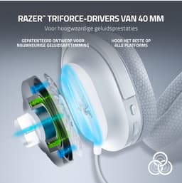 Razer Barracuda X (2022) - Draadloze Gaming Headset - PC/PlayStation/Switch/Android - Mercury Wit — thumbnail 3
