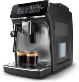 Philips 3300 Series - Espressomachine - 5 Warme & Koude Dranken - Melkopschuimer voor Cappuccino - 40% Stiller - AquaClean Filter - Volautomatisch - Zwart & Zilver - Koffiemachine met bonen - EP3329/70 — thumbnail 1