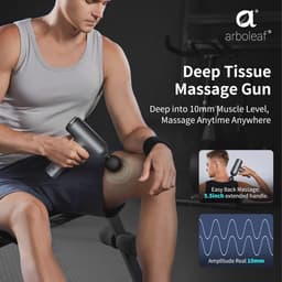 Diep Weefsel Massagepistool met 6 Snelheden - Krachtige Percussie voor Thuis, Sportschool, en Kantoor — thumbnail 2