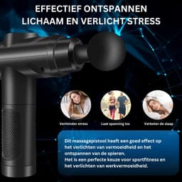 ApexArte® Massage Gun Professioneel - Massage Apparaat - Theragun - Zwart — thumbnail 3