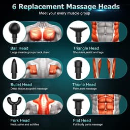 Massage gun - Massage apparaat - Professioneel - Massagegun - Must have voor iedereen! — thumbnail 5