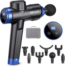 Massagepistool met 30 snelheden en 8 massagekoppen - led-display touchscreen - nek, schouder en rugmassage (bubbel) — thumbnail 1