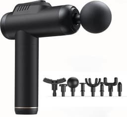 Massage Pistool 6 snelheden dieptespiermassage draadloos - professioneel verstelbaar voor sportschool - draagbaar met 8 massagekoppen - USB-C-opladen — thumbnail 1