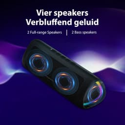 Gadgetplace Bluetooth Speaker - Tot 24 uur Muziek - RGB verlichting - IPX5 Waterproof - Draadloze Muziek Box - Partybox - Geluidsbox — thumbnail 2
