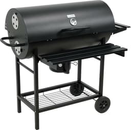 Luxe Houtskoolbarbecue met Deksel & 3 Werkbladen – XXL Grilloppervlak – Verrijdbaar – 108 x 68 x 94 cm — thumbnail 4