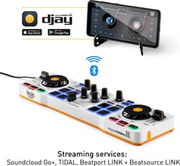 Hercules DJ Control Mix - Smartphone DJ Controller - Algoriddim Djay-app - Bluetooth - iOS/Android — thumbnail 3