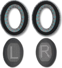 kwmobile 2x oorkussens geschikt voor Bose Quietcomfort 35 35II 25 15/QC35 QC35II QC25 QC15 - Earpads voor koptelefoon in zilver — thumbnail 4
