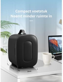 Minibar - Mini Koelkast Glazen Deur - Drankenkoelkast - Flessenkoelkast - 5L- Zwart — thumbnail 5