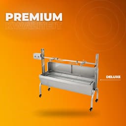 Rotisserie draaispit - BBQ 2 in 1 - RVS Rotisserie 60 kg - In Hoogte Verstelbaar - Oven - Motor - Elektrische Grill met Deksel & Accessoires — thumbnail 3