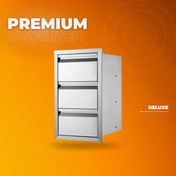 Ladekast Buitenkeuken Luxe - Barbecue - RVS - Voedingskwaliteit - 19,4 kg Opslaglade — thumbnail 2