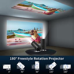 Mini beamer - Projector - Beamerscherm - Projectiescherm - Outdoor & Indoor Projector - — thumbnail 3