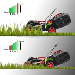 Accu Grasmaaier 40V voor Tuinen tot 250 m² - 32 cm Maaibreedte, 30L Grasopvangmand, Instelbare Snijhoogte 20-60 mm, Borstelloze Motor incl. 4.0 Ah Accu + Oplader — thumbnail 3