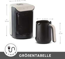 Koffiezetapparaat voor traditionele Turkse koffie - 5 kopjes, veel schuim, eenvoudig te reinigen — thumbnail 2