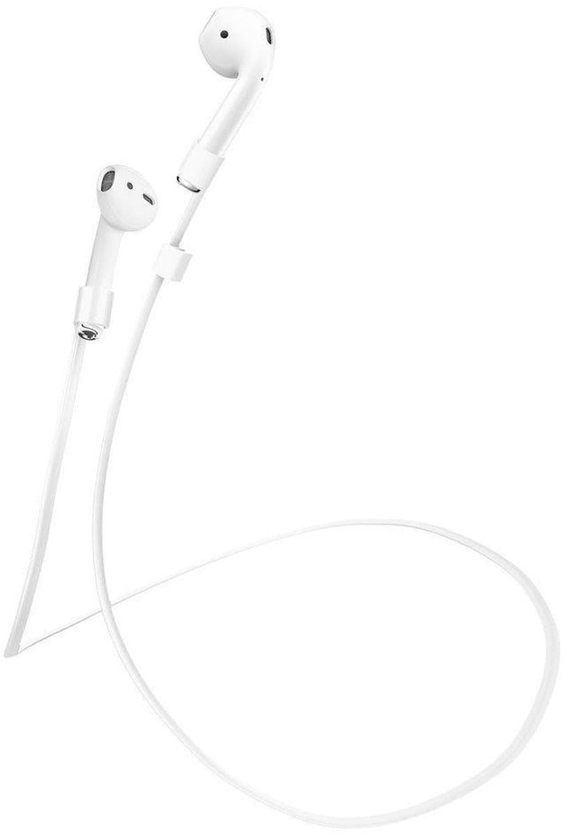 Jumada's - Anti-Lost koord - Draad voor oortjes - Geschikt voor Airpods - Siliconen - Wit — afbeelding 1