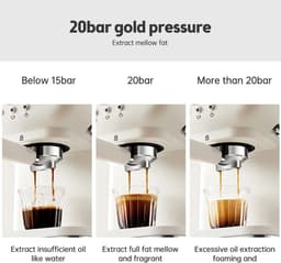 Espressomachine - Koffiezetapparaat - Koffiemachines - Wit — thumbnail 4