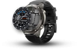 Xssive SW11 Smartwatch Heren met Precieze GPS Tracker - AMOLED - Tot 50 Meter Waterdicht - Lange Batterijduur - Geschikt voor Apple, Samsung & Android - Zwart — thumbnail 1