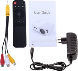 YG-300 Mini Beamer - 320 x 240 - USB - HDMI - Wit - Zwart - 50 lumen — thumbnail 4