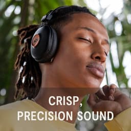 House of Marley Positive Vibration Frequency Bluetooth Koptelefoon - Hoofdtelefoon Draadloos - Overear Design - Met Microfoon - 34 uur batterij - Duurzaam - Zwart — thumbnail 4
