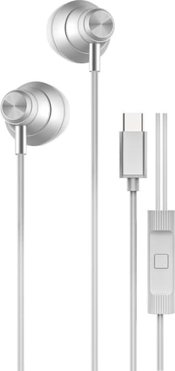 Oortjes met Draad USB C Wit 711 Geschikt voor iPhone 16 / 16 Pro / 16 Pro Max / 15 / 15 Pro / 15 Plus / 15 Pro Max - oordopjes met Draad - USB-C Aansluiting - In-Ear Oordopjes met Draad - Bedrade Oortjes — thumbnail 1