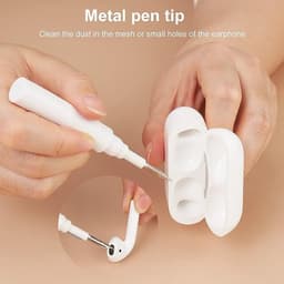 3-In-1 Schoonmaakset Voor Earpods I Oordopjes Cleaning Pen I Schoonmaakborsteltje I Reinigingsborstel I Universeel Geschikt voor Airpods, Samsung etc. I Wit — thumbnail 5