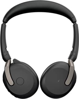 Jabra Evolve2 65 Flex Link380a UC On Ear headset Computer Bluetooth Stereo Zwart Noise Cancelling Headset, Microfoon ui — thumbnail 4