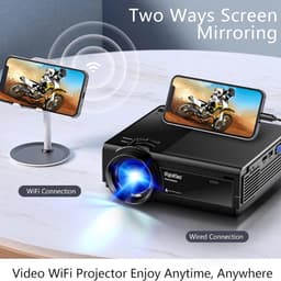 Equivera Mini Beamer - Draagbare Beamer - Beamer - Mini Beamer Projector - Projector - Mini Projector — thumbnail 2