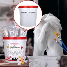 Handafdrukset,Handen Casting Kit,3D Hand Molding Kit all-in-one Hand-Casting Kit met Alginaat en Gips,Doe-Het-Zelf Gipsafdruk voor Koppels,Handafdruk Set voor Koppels voor vele Gelegenheden — thumbnail 5