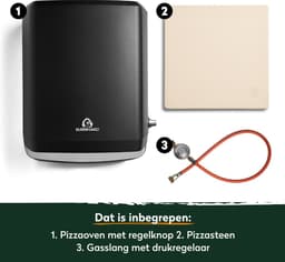 BURNHARD® Gas pizza oven voor buiten - Tony, 450 °C, draagbare 5,9 kW buitenoven voor pizza - NL only — thumbnail 5