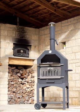 ProGarden Barbecue pizzaoven zwart — thumbnail 5