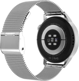 Belesy® NUMBER 4 - Smartwatch Heren – Smartwatch Dames - Horloge – Stappenteller – Calorieën - Hartslag – Sporten - Splitscreen - Kleurenscherm - Full Touch - Bluetooth Bellen – Milanees – Staal - Zilver - Moederdag — thumbnail 5