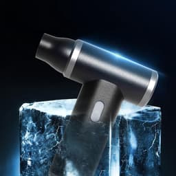 Handheld Turbine Ventilator - Draagbare Blazer - Snel Reinigen - 110.000 RPM Hoge Snelheid - Compact Lichtgewicht - Zilver — thumbnail 2