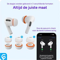 SBG 3 Pack Siliconen Memory Foam S/M/L Dopjes Oordopjes Vervanging Tips Geschikt voor AirPods Pro (1e & 2e Generatie) — thumbnail 4
