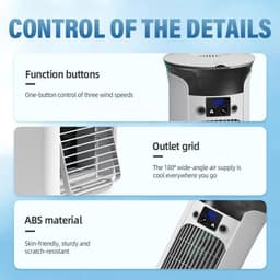 Draagbare airconditioner - 4-in-1 luchtkoeler - groen — thumbnail 4