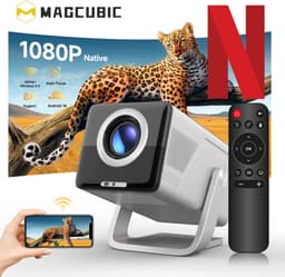 Magcubic X7 Mini Beamer - 8K support – Full HD 1080P Projector – WiFi 6 & Bluetooth 5.4 – Auto Focus & Keystone – Smart Android Beamer voor Thuisbioscoop & Outdoor — thumbnail 1