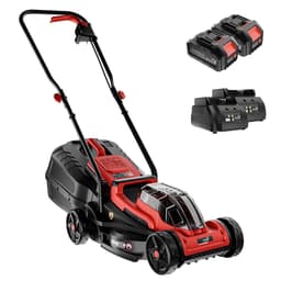 Elektrische Grasmaaier - Accu Grasmaaier Handmaaier - Gazon Onderhouden - Brushless Motor - 32 cm Maaibreedte - Zwart — thumbnail 1