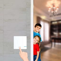 Waterdichte draadloze lichtschakelaar en ontvangerset - programmeerbaar en uitbreidbaar - tot 100 ft bereik - voor ventilatoren - 2 schakelaars + 2 ontvangers — thumbnail 4