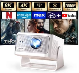 LeeuwenChoice® Mini Beamer - 4K Ondersteuning - WiFi & Bluetooth - Draagbaar voor Thuisbioscoop — thumbnail 1