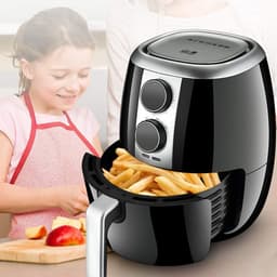 Airfryer Oven - Heteluchtoven - Gezond Koken - 360 Graden Circulatie - 3.3 Qt - Zwart — thumbnail 5