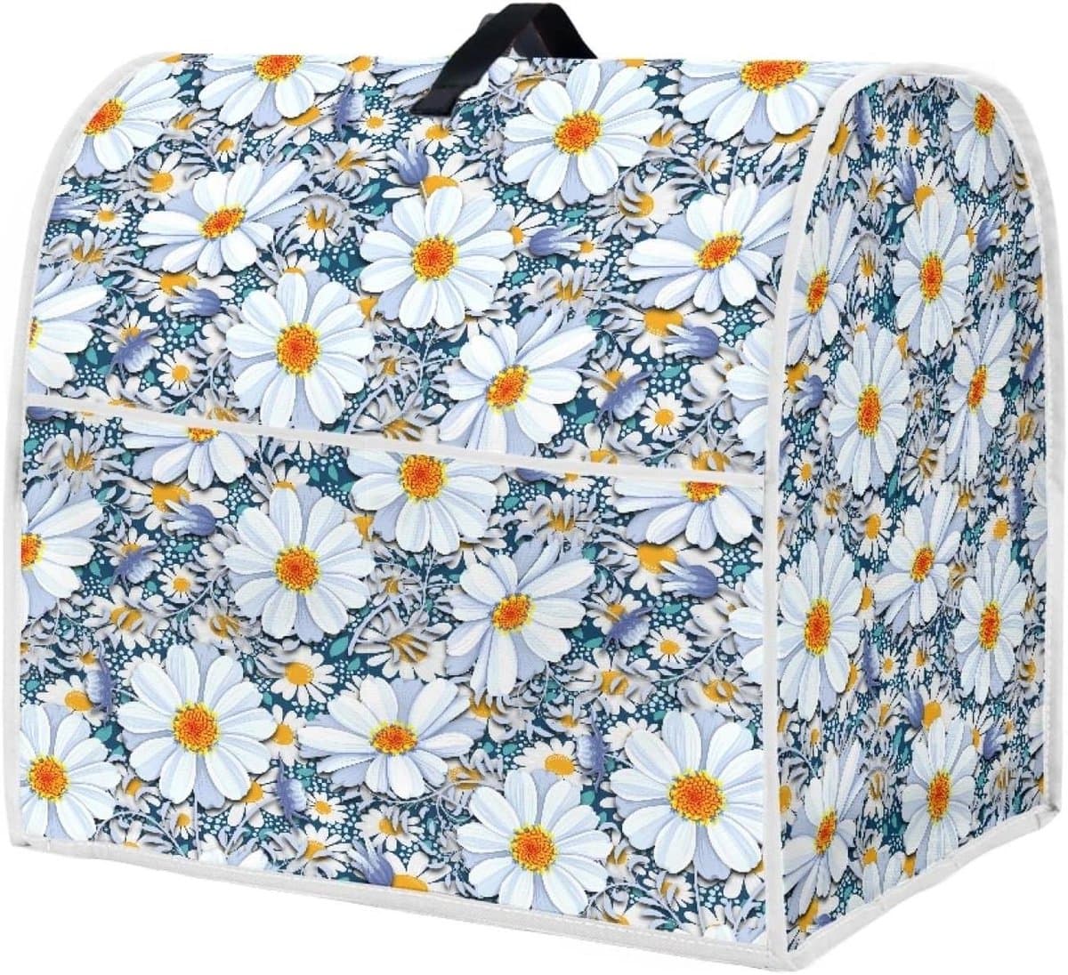 Keukenmachinehoes - Mixerhoes Stofhoes - Keuken Decoratie - Wasbaar Canvas Polyester - 38 x 27.5 x 37 cm - Vintage Daisy — afbeelding 1
