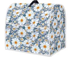 Keukenmachinehoes - Mixerhoes Stofhoes - Keuken Decoratie - Wasbaar Canvas Polyester - 38 x 27.5 x 37 cm - Vintage Daisy