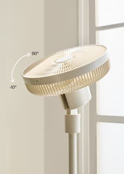CREATE - Staande ventilator met 3D-oscillatie 30W ultrasstil - Gebroken wit - AIR STAND 3D — thumbnail 5
