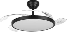 Plafondventilator met Lamp - Brinton Zenin - Aanpasbare Lichtkleur 3000K-4000K-6500K - Afstandsbediening - Dimbaar - Zwart — thumbnail 1