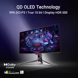 ASUS ROG Swift OLED PG32UCDM3 - 4K QD-OLED Gaming Monitor - USB-C 90W Power Delivery - 0.03ms - 240Hz - 32 inch — thumbnail 4